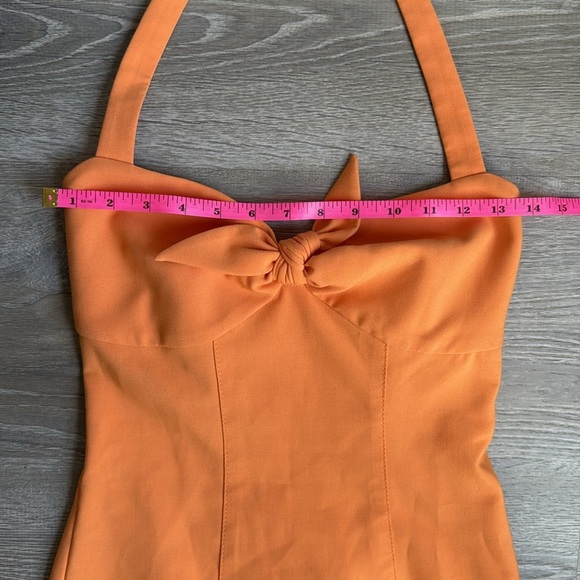 LIKELY Reyn Halter-neck Mini Flounce Dress 4 - Picture 7 of 13